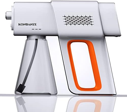 Handheld Induction Nano Fogger Machine，Sanitizer Spray Machine, Electrostatic Sprayer， Electrostatic Atomizer Sprayer，Cordless Nano Steam for Home Office Garden use (White)