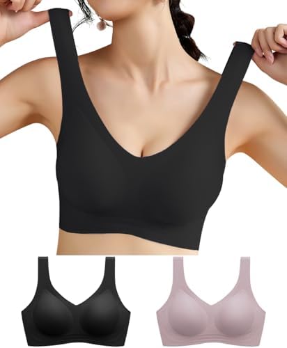 （07:30時点） [Tophana] 【バストサロン監修】 ノンワイヤーブラ シームレスブラ ぶら 【超柔らかいゼリー生地】 ノンワイヤー ブラジャー スポーツブラ