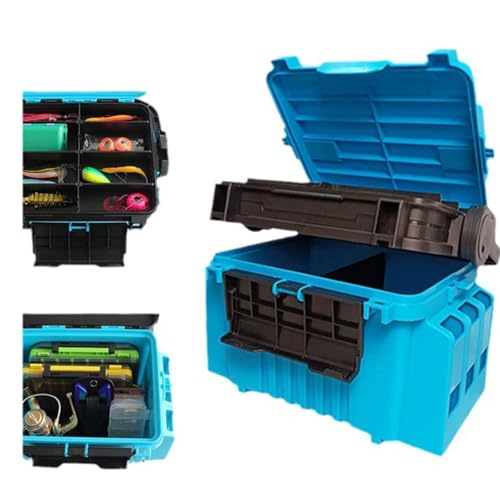 Boîte de rangement de pêche multifonction grande capacité boîte accessoires