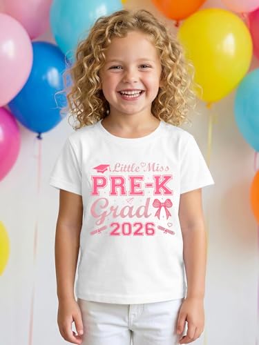 Image of Pre-K Graduation Shirt: Toddler Girls Boys Last Day of School T-Shirt Kids 2026 Preschool Graduation Gift Tops