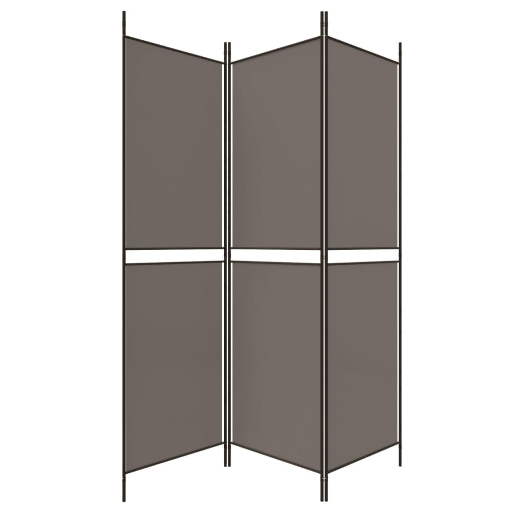 Paravent en tissu anthracite 150 x 200 cm Paravent pliable pour l'intimité et la confidentialité, polyvalent, comme cloison de séparation pour salon, chambre à coucher ou fenêtre, peu encombrant