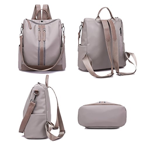 Small Backpack Purse Cute Daypack Waterproof Nylon Top Handle Rucksack Lightweight Outdoor School Backpack Purse Shoulder Bags For Women And Girls (Black) #TOP2