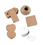 【Multiple Nutzungsmöglichkeiten】Geschenkanhänger Perfekt für Hochzeitsdekoration, Partyetiketten,Kleidungsschilder, Preisschilder, Dankesnotizen,Schülerwortkarten, Lesezeichenanhänger, Tortenaufsätze, Wunschbäume,Liebesbriefe,DIY Deko, Sammelalbumverzierungen,Gepäckanhänger.