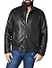 Cole Haan Signature Men's Vegan Leather Convertible Collar Jacket with Banded Bottom