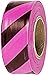 Stripe Vinyl Flagging Pink Glo/Black