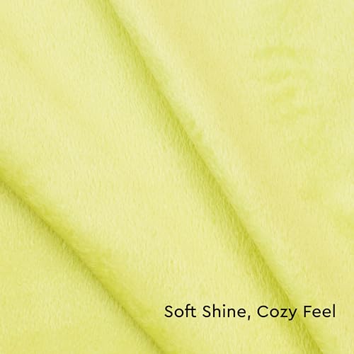 Image of Encasa XO Velvet Throw Pillow Covers 12x20 in (30x50 cm) - Pale Lime - No Inserts, Pack of 2 Cases | Solid Plain Dyed Soft & Smooth, Square Decorative Cushion Covers for Living & Bedroom