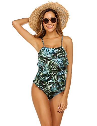 MAXMODA Women's Ladies Fashion Ruffled Beach Swimwear Bathing Suit Flounce Bikini Sets - Thumbnail 2