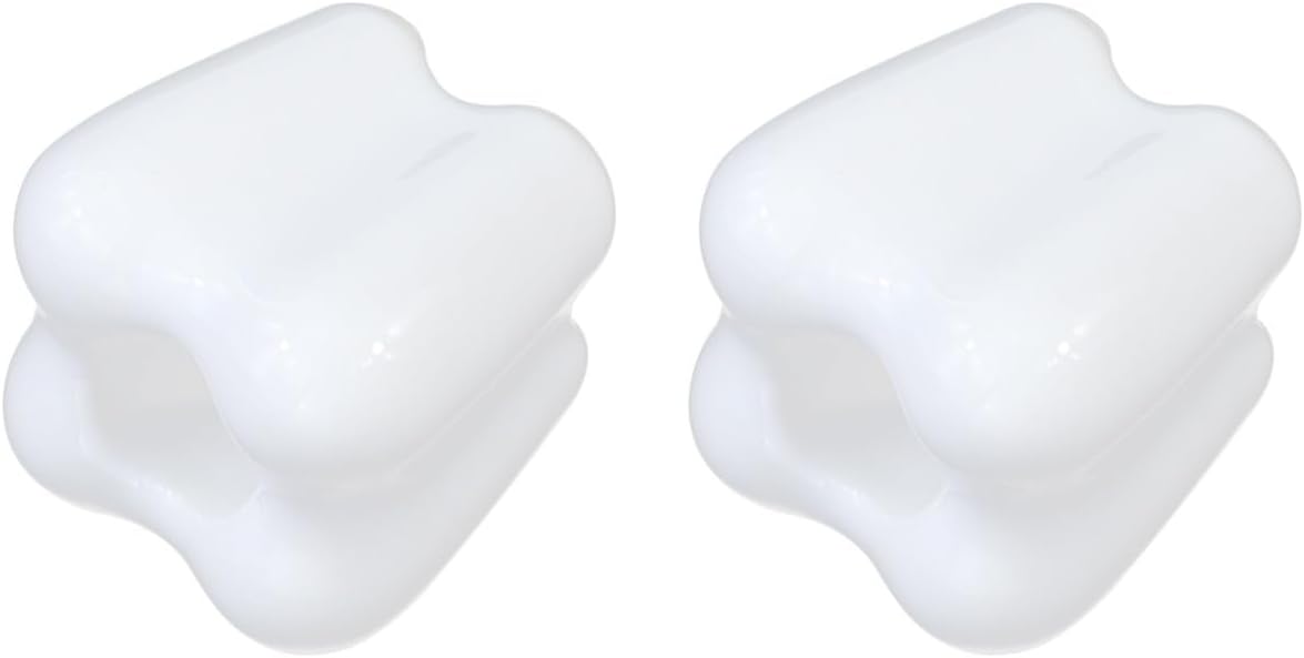 2pcs Novelty Shaped Ceramic Toothbrush Holder for Bathroom Countertop