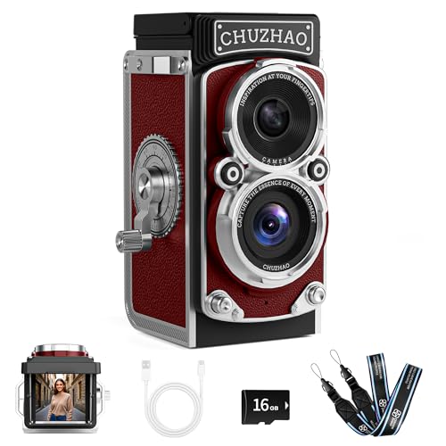 Amazon.co.jp: CHUZHAO ミニレトロデジタルカメラ - ビンテージTLR