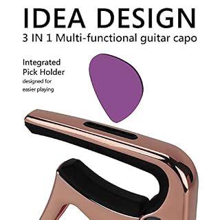 Geekria Capo de guitare 3 en 1, Capodastre en métal en alliage de zinc pour guitares acoustiques et électriques, ukulélé… - Les Beatles, Paul McCartney, John Lennon, RIngo Starr, George Harrison Geekria Capo de guitare 3 en 1, Capodastre en métal en alliage de zinc pour guitares acoustiques et électriques, ukulélé… – Image 2