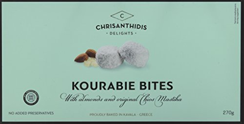 Chrisanthidis S.A. Kourabie Buttergebäck mit Mandeln und originelle Chios Mastix 270g, 2er Pack (2 x 270 g) Cover
