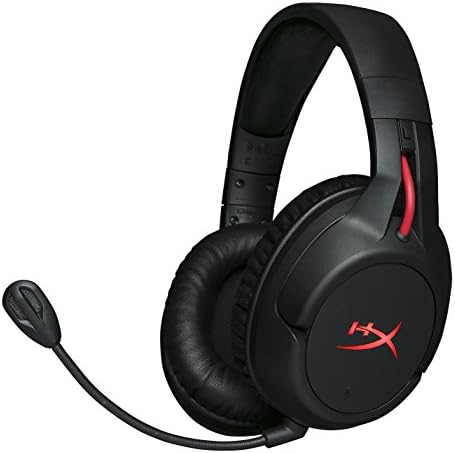 HyperX Cloud Flight - Wireless Gaming Headset, Long Lasting Battery up to 30 Hours, Detachable Noise Cancelling Microphone, Red LED Light, Comfortable Memory Foam, Works with PC, PS4 & PS5