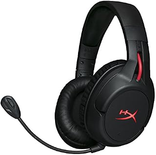HyperX Cloud Flight - Fone de ouvido sem fio para jogos, bateria de longa duração de até 30 horas, microfone destacável com cancelamento de ruído, luz LED vermelha, funciona com PC, PS4 e PS5