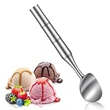 Metal Ice Cream Scoop, Ice Cream Scooper with Ergonomic Handle Small Icecream Scooper Heavy Duty for Icecream,Gelato,Sorbet,Cookie Dough,Melon,Frozen Yogurt Dishwasher Safe One-Piece Design