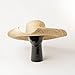 Bollrllr Classical Big Brim Round Top Hat for Women Ladies Straw Fedoras Outdoor Sun Hat Beach Hat
