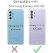 Compatible with Samsung Galaxy A32 5G 2021 6.5 inch Wallet Case Tempered Glass Screen Protector Zipper Flip Cover Card Holder Phone for Gaxaly M32 G5 Galaxies A 32 32A S32 SM-A326U A326U Rose Gold
