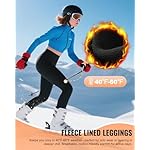 QGGQDD Fleece Lined Leggings Women - Soft Tummy Control High Waisted Winter Thermal Warm Yoga Pants for Workout Hiking - Image 2