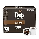 Peet's Coffee, Dark Roast Single Serve Coffee Pods - French Roast 32 Count (1 Box of 32 Pods)