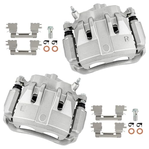 Image of cciyu Front Left & Right Disc Brake Calipers Assembly 19-B2830 19-B2831 | For Lexus For ES300 V6 3.0L 2002-2003, For Lexus For ES330 V6 3.3L 2004-2006 with Bracket