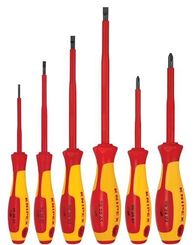 KNIPEX Tools 9K 98 98 33 US 6 Pc Screwdriver Set 1000V Insulated