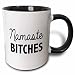 3dRose 224595_4""NAMASTE BITCHES" Two Tone Mug 11 oz Black