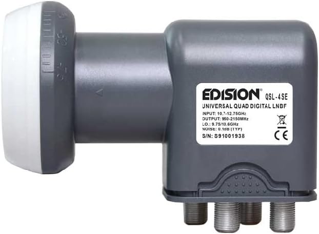 LNB QUAD Universale Con 4 Uscite - Per Impianti Satellitari, Doppia Schermatura - Foto 2
