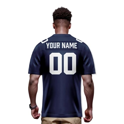 Image of Custom Replica Football Jersey with Name Number Logo