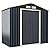 IRONMAX 7x4 FT Outdoor Storage Shed, Galvanized Steel Garden Shed w/Double Sliding Doors & Air Vent for Lawnmower Tool Bike, Heavy Duty Tool Storage House for Backyard Patio Lawn