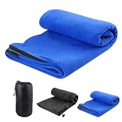 Saco Dormir, GHUAP Sabana Saco, 180×80cm Sleeping ...: 【Tejido suave】Sabana saco Confeccionado con tejido polar de primera calidad, este saco de dormir es suave, cómodo, delicado con la piel y resistente a la formación de bolitas, lo que garantiza su durabilidad. 【Diseño eficaz】Saco de dormir Cuenta con ...