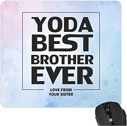 Yaya Café Birthday Gifts for Brother Printed Star Wars Yoda Best Brother Ever Mousepad (B073RKR9R8) Amazon Price History, Amazon Price Tracker