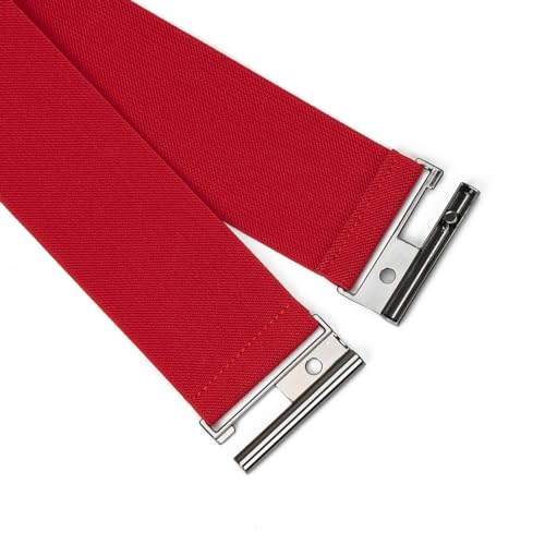 ILuvatar Womens Red Vintage Plus Elastic Stretchy Waist Cinch Trimmer Belt 2.36" Wide Belt Waistband Lady Size XXL2