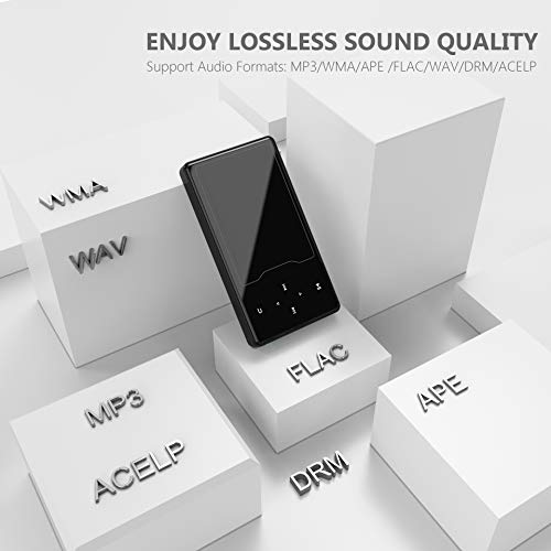 Mp3 Player With Bluetooth 5.2, Berennis 16Gb Portable Hifi Lossless Sound 2.4" Large Screen Music Player With Fm Radio Voice Recorder Video Player, Support Up To 128Gb #TOP3