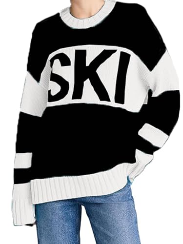 ALPSWARE Women Sweaters Warm Ski Print Fair Island Tops Apres