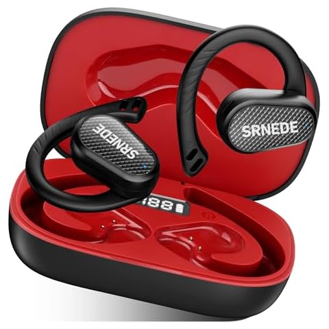Srnede Wireless-Earbuds Open-Ear Earbuds Bone-Conduction Earbuds 5.4 Version Over The Ear Earbuds for Working Running Workout Gym Cover