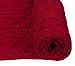 Aonal Womens Winter Scarf Cold Weather Thick Warm Cable Knit Wraps Chunky Large Soft Long Scarves,I-Red