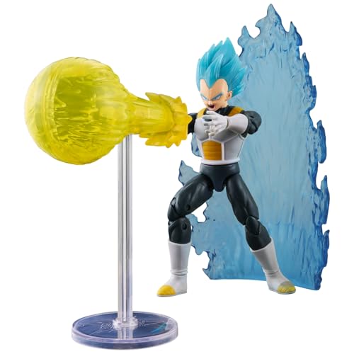 Dragon Stars Series - Dragon Ball Super - Super Saiyan Blue Vegeta, Power Up Pack Action Figure Set