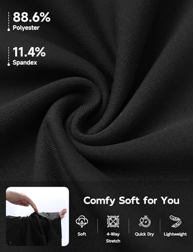 baleaf Women's Bermuda Shorts 12" Long Knee Length Running Athletic High Waist Zipper Pocket Quick Dry Loose Fit4