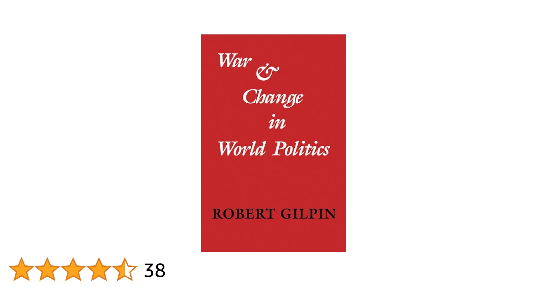Amazon.co.jp: War and Change in World Politics (English