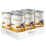 Eden Gourmet Turkey, Goose & Rabbit Wet Food 6x400g. Naturally Complete Premium Wet Dog Food for Adult & Senior Dogs. Formulated with highly digestible protein, prebiotics for digestive health.