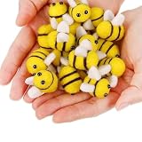 PYRUVAE 10 Stücks Filz Bienen Klein Cute Bienchen Deko Ästhetisch Biene Dekoration Plüsch Bee für DIY Bastel Deko party Heimdekoration