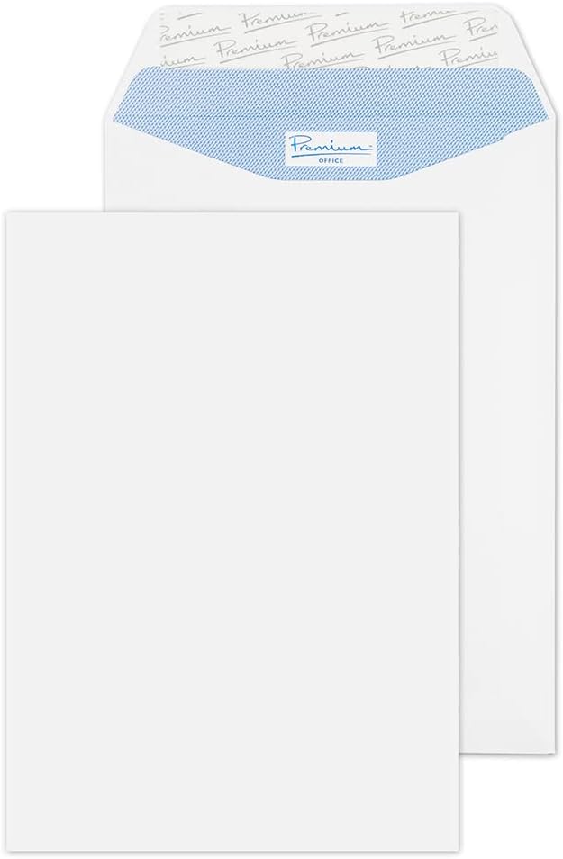 Blake Office C5 229 x 162 mm 120 gsm Peel & Seal Pocket Envelopes (34114) Ultra White Wove - Pack of 50