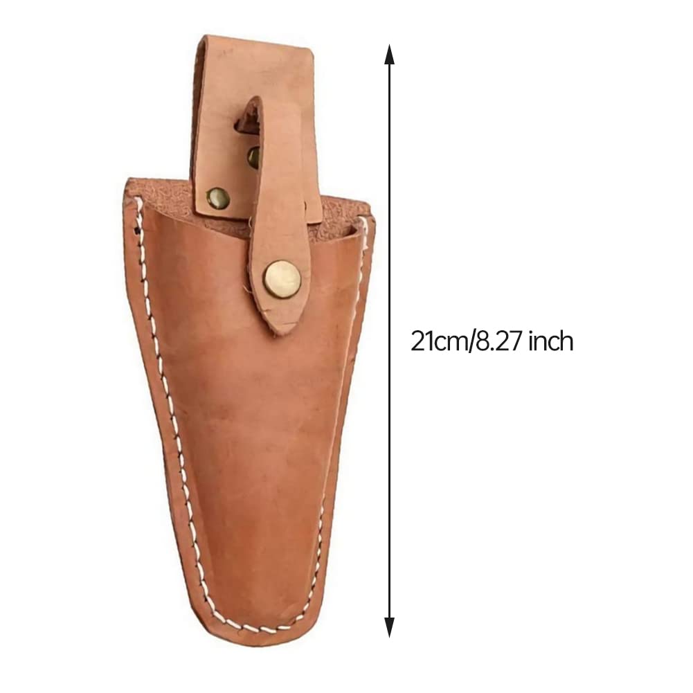 Pruner Sheath – Cowhide Belt Holder For Gardening Tools, Pruners, Shears, & Pliers