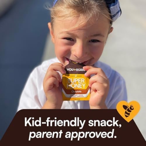 Image of You Again Super Honey Packets | Workout Clean Energy Gel Packs | Cycling, Endurance, Running Gel or Energy Snack | Paleo & Carnivore Snack | Gluten-Free | Made in USA (8 Pack - Chocolate)