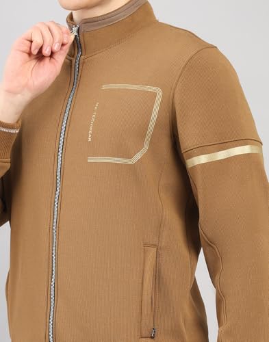Image of Monte Carlo Men's Regular Fit Solid Stand Collar Full Sleeve Tracksuit| Men Track Suit | Stylish Sportswear Set with Jacket and Lower | Activewear Set For Men's (Pack Of 1)