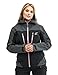 RevolutionRace Silence Proshell Jacket, Veste pour Femme, Veste Ventilée et Imperméable pour la randonnée et Autres activités de Plein air, Black/Rose, XL