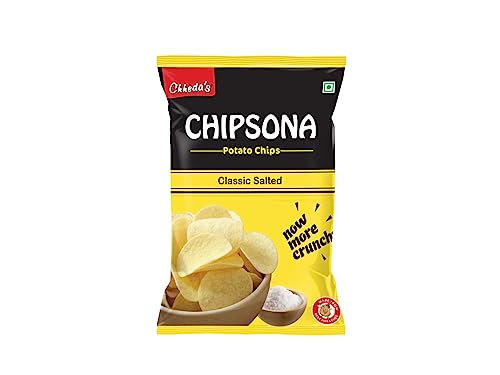 Chheda's Chipsona classic salted Potato Chips 90g – (pack of 3) | authentic indian namkeen | traditional indian snacks.