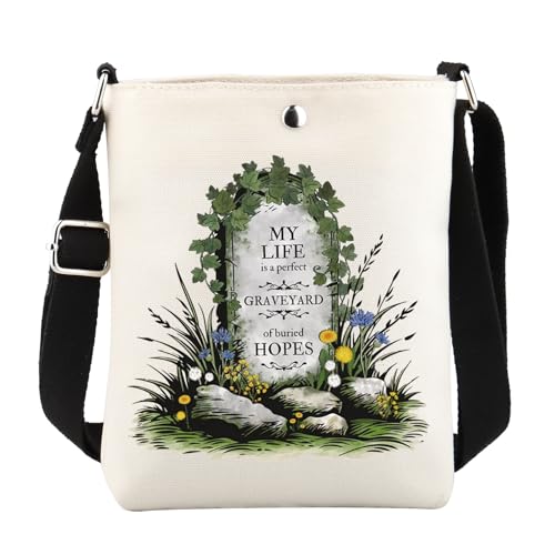 VAMSII My Life Is A Perfect Graveyard Of Buried Hopes Anne Green Crossbody Bag Book Lover Gift