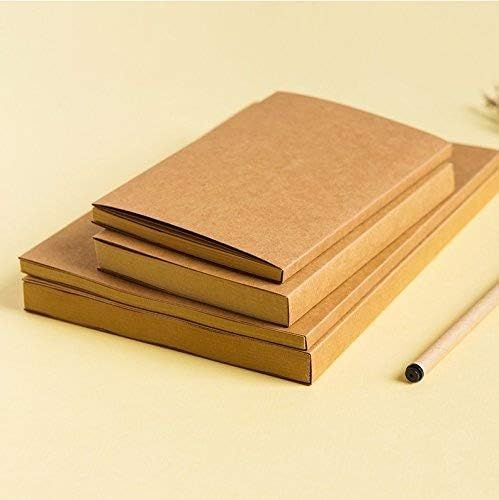 ZAANU Quaderno for Schizzi/diario/diario/taccuino con Copertina Kraft Marrone con Carta Kraft bianca/234 (Color : Brown, Size : 16K (276 Pages))