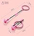 Mumba Kids Foldable Ankle Skip Ball Flash Jump Colorful Sports Swing Ball, Fitness Jump Rope Fat Burning Game for Adults and Children (Pink)…