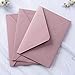 PONATIA 50 PCS/Pack A7 Envelopes, 5.25 x 7.25'' Matte Dusty Rose Envelope, Perfect 5x7 envelopes For Wedding Invitation Cards, Christmas Gift Cards Envelopes, Acrylic Invitations, Photos